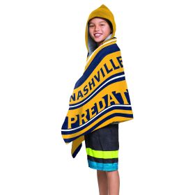 NHL 606 Predators - Juvy Hooded Towel, 22"X51"