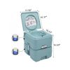 5 Gallon Portable Toilet, Flush Potty, Travel Camping Outdoor XH