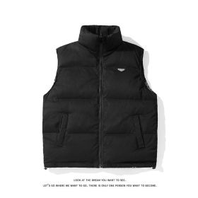 White Duck Down Vest Couple Wear On Both Sides (Option: HN B7602 Black-L)