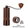 Portable Manual Coffee Bean Grinder High Quality CNC Stainless Precision Steel Core Bean Crusher Kitchen Supplies