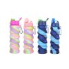 500ML Large Capacity Silicone Sports Water Bottle Outdoor Folding Water Cup For Climbing Travel